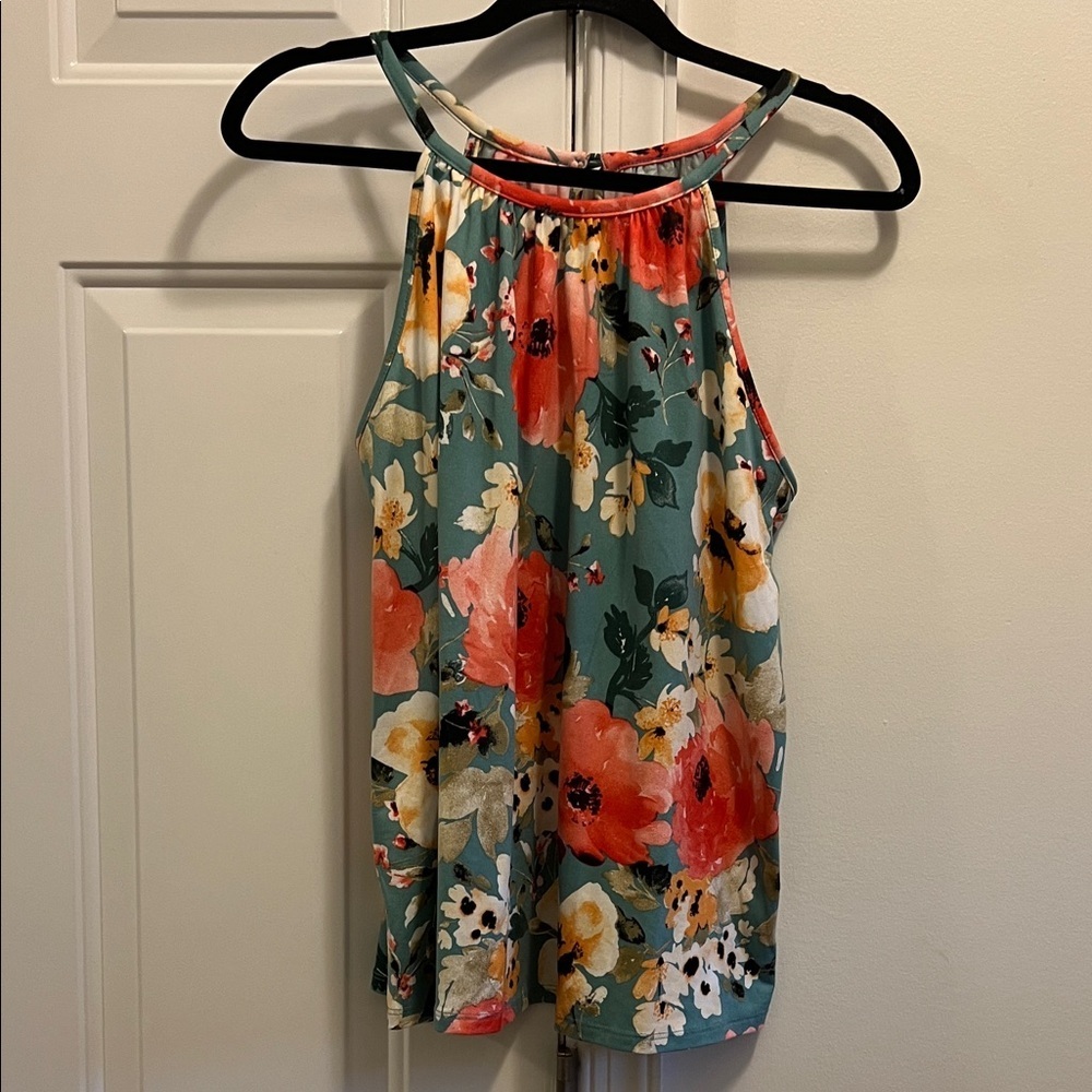 PAPERMOON halter to in floral print M - Picture 1 of 4